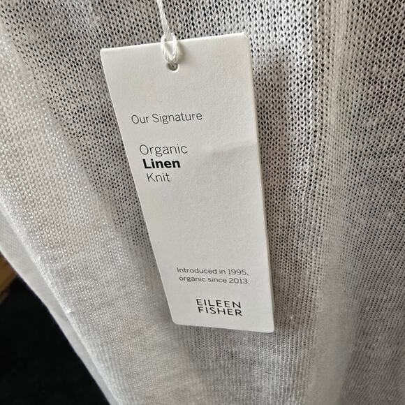 Eileen Fisher Organic Linen Bateau Neck Tunic Coastal Sustainable Beachy XLP - Picture 7 of 15